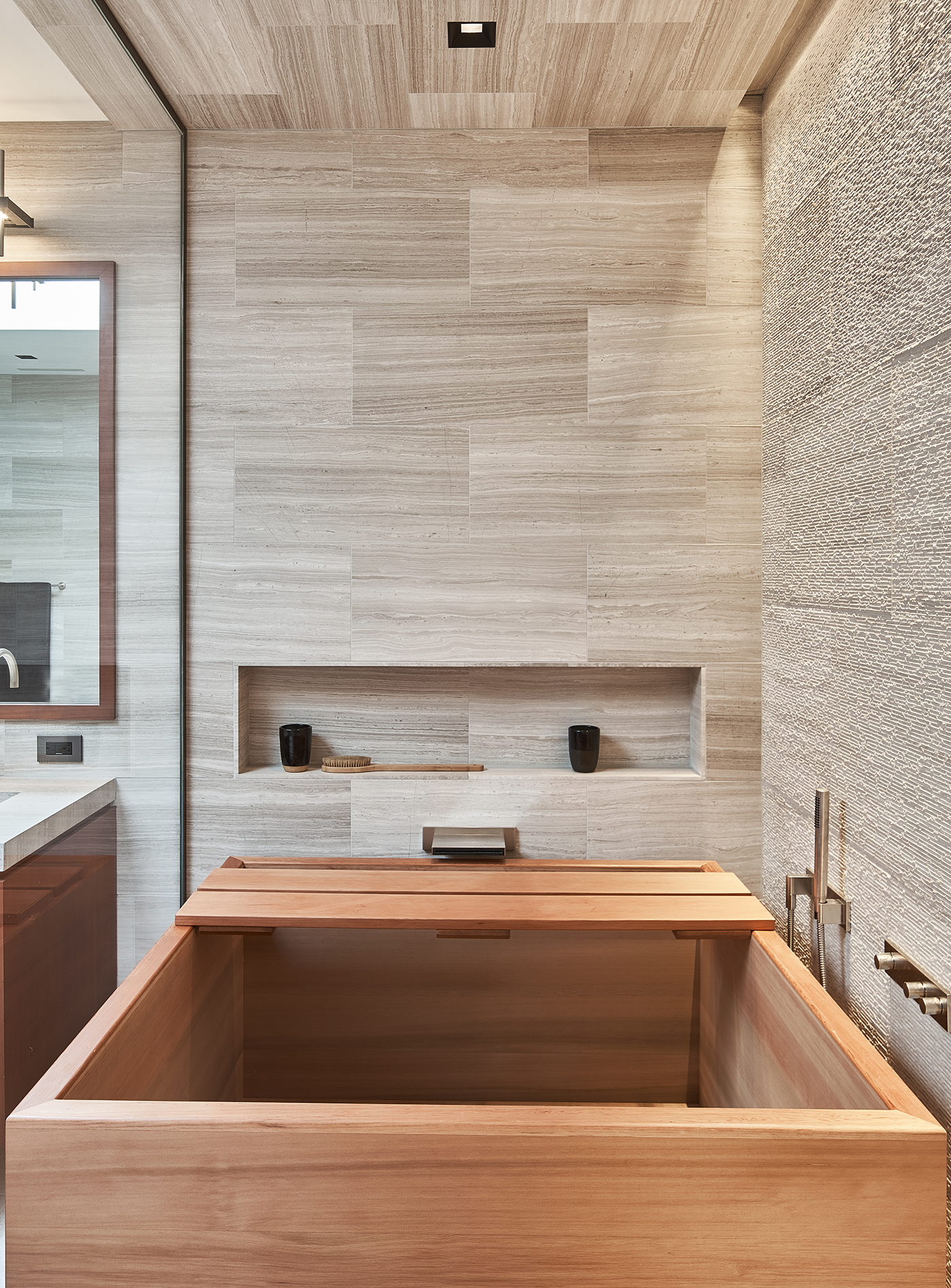 Modern design for a sauna room